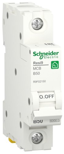 Выключатель автоматический Schneider Electric Resi9 1п 50A B 6кА  картинка